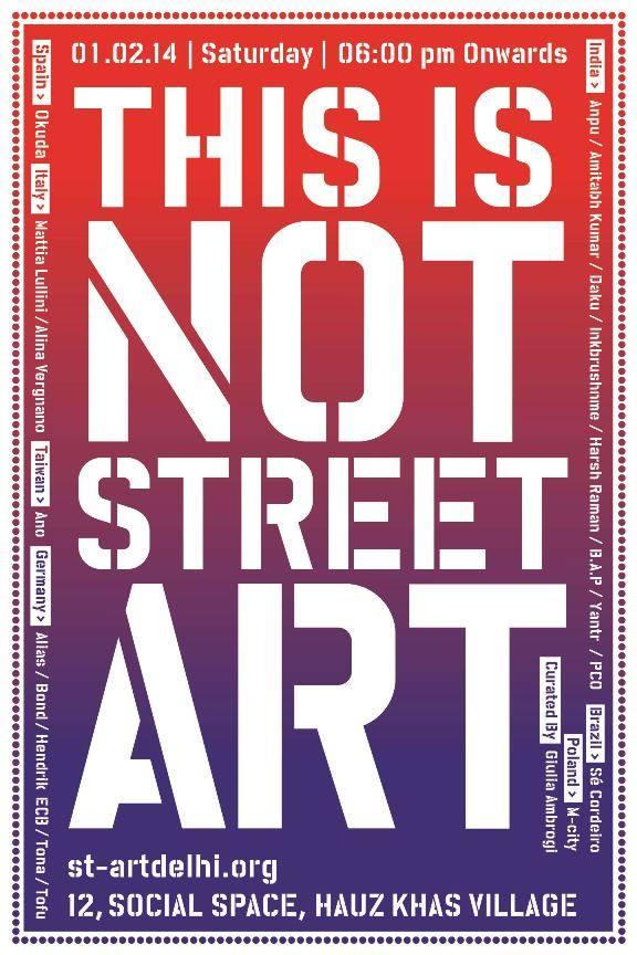 This is not street art POSTER