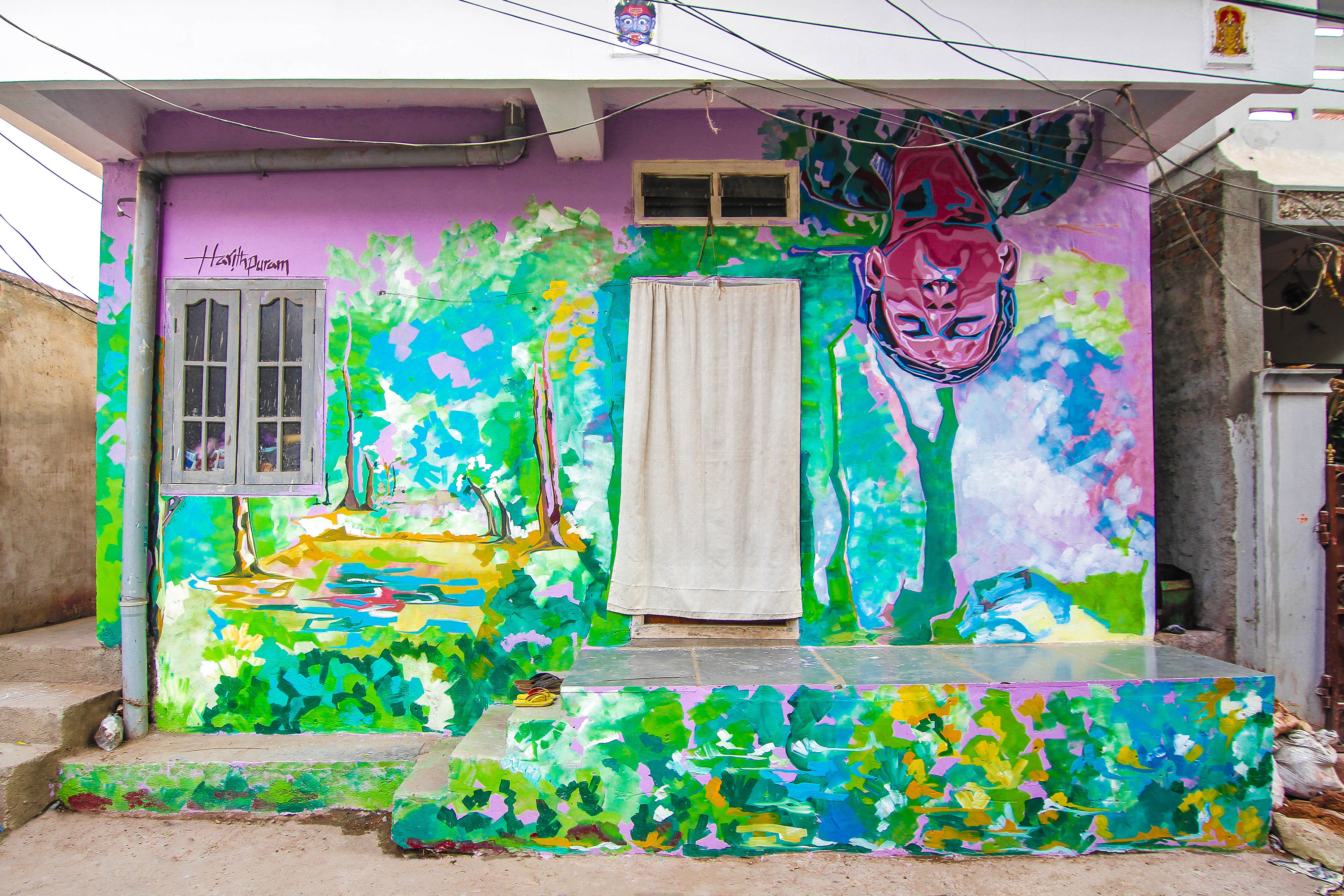Harithpuram Pink Lane Maqta Art District 2018 Reveals Pranav Gohil