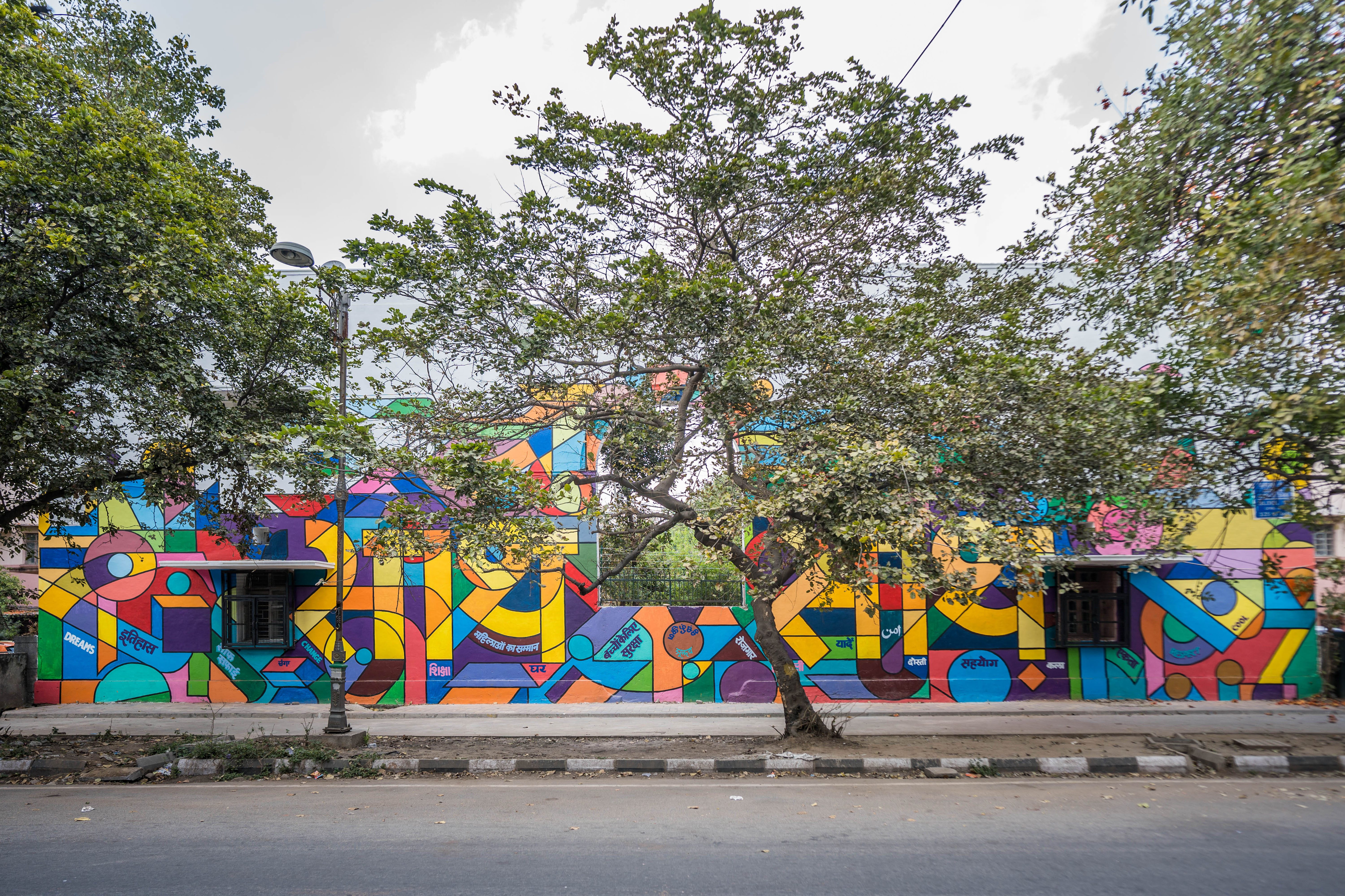 Community Wall Saath Saath Reveals Lodhi Art Fest 2019 Pranav Gohil 13