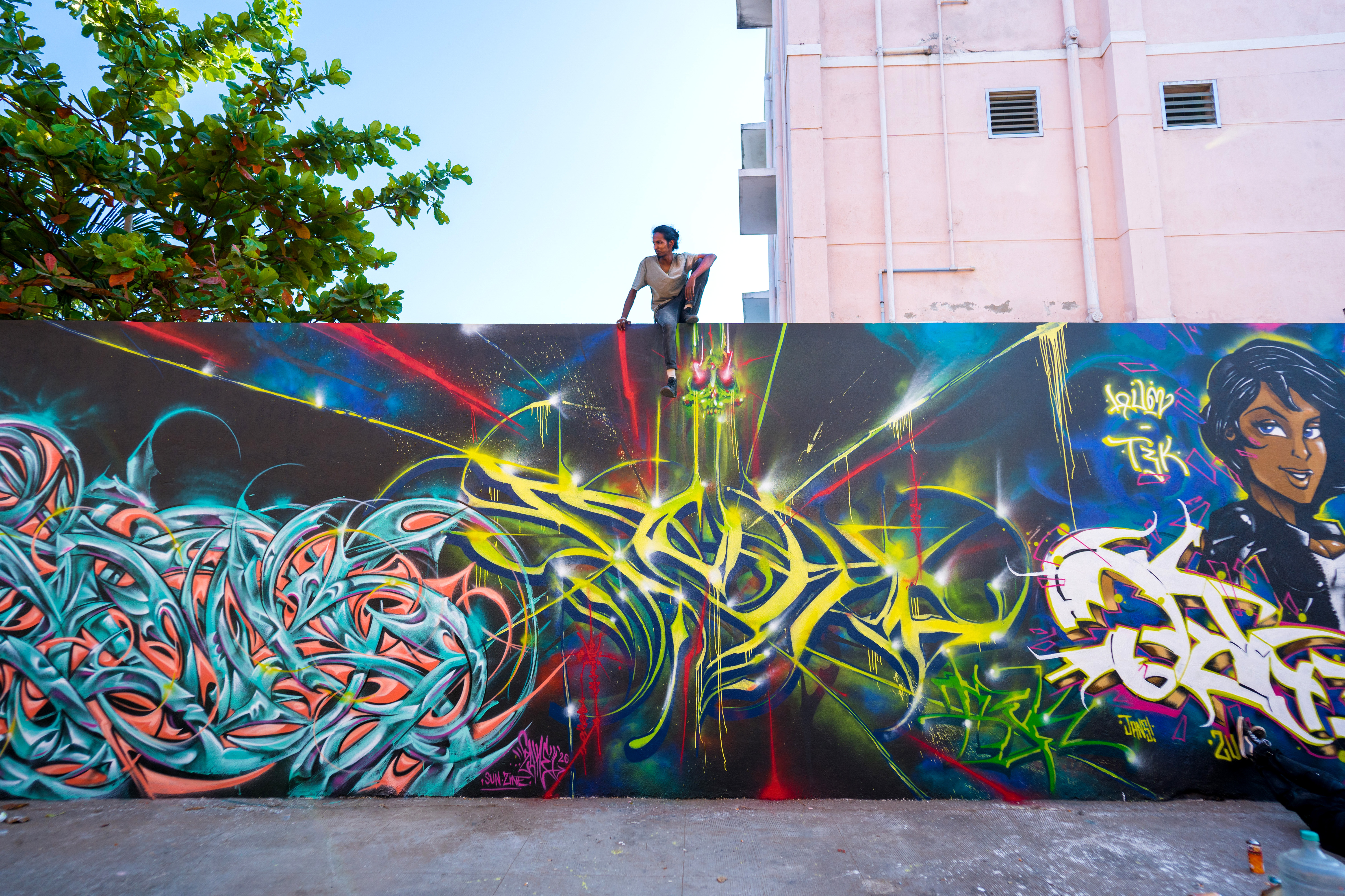 Graffiti Jam WIP Reveals Kannagi Art Dist St Art Chennai 2020 Pranav Gohil 11